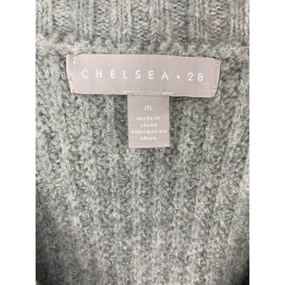 Chelsea 28 Grey V Neck Sweater Size M - Picture 3 of 4